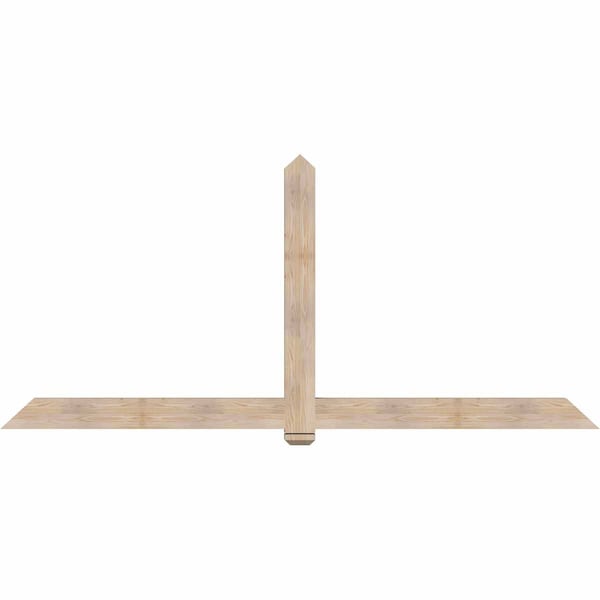 Ekena Millwork Eugene Smooth Timber Gable Bracket, Douglas Fir, 108"W x 49"H x 3 1/2"D x 5 1/2"F, 11/12 Pitch GBW108X49X0406EUG00SDF - main